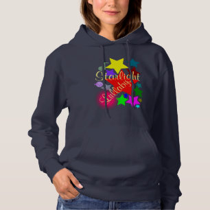 Colourful Starlight Lullaby Navy Pullover Hoodie