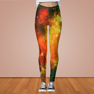 Colourful Starry Nebula Leggings