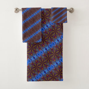Colourful Stars Abstract Design Bath Towel Set