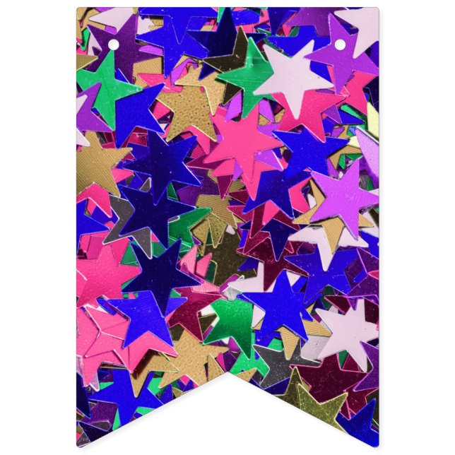 Colourful Stars Bunting (First Flag)