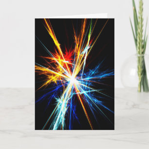 Colourful stars - Card