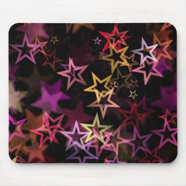Colourful Stars Dance Whimsically  Mouse Pad (Front)