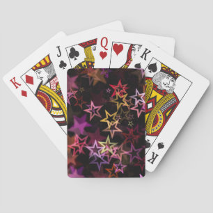 Colourful Stars Dance Whimsically  Playing Cards