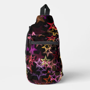 Colourful Stars Dance Whimsically  Sling Bag
