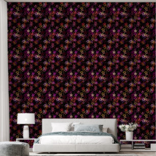 Colourful Stars Dance Whimsically Wallpaper