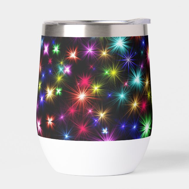 Colourful Stars Fireworks Design (Left)