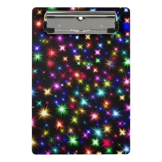 Colourful Stars Fireworks Design-27317 Mini Clipboard (Front)