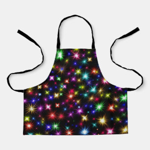 Colourful Stars Fireworks Design Apron