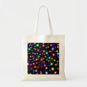 Colourful Stars Fireworks Design Tote Bag