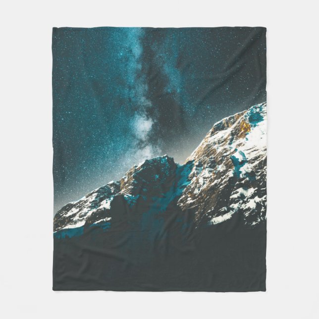 Colourful Stars Fleece Blanket (Front)