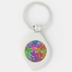 Colourful Stars Key Ring
