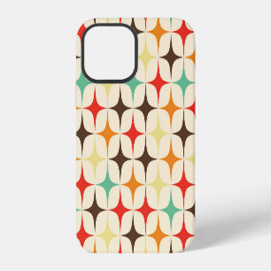 Colourful Stars Retro Geometric Pattern iPhone 12 Case