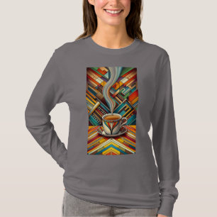 Colourful Steaming Coffee Cup T-Shirt