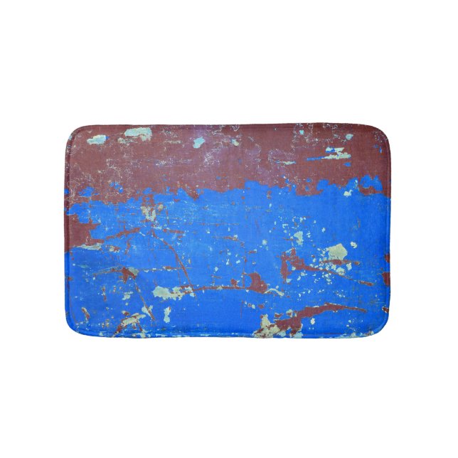 Colourful steel rust: abstract texture bath mat (Front)