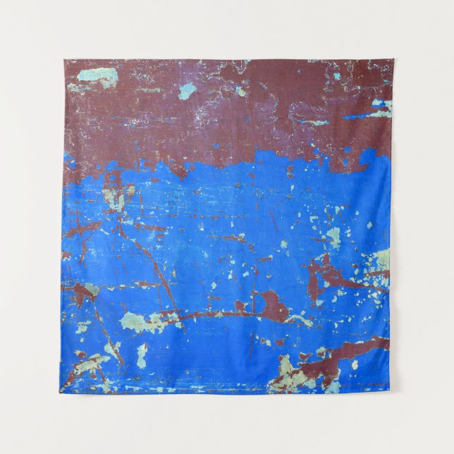 Colourful steel rust: abstract texture tapestry (Front)