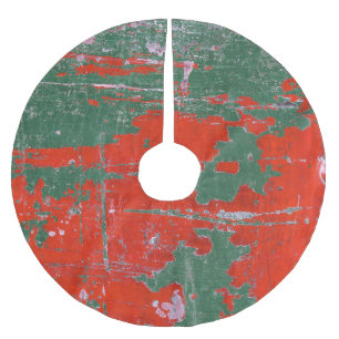 Colourful steel rust, textured background. brushed polyester tree skirt