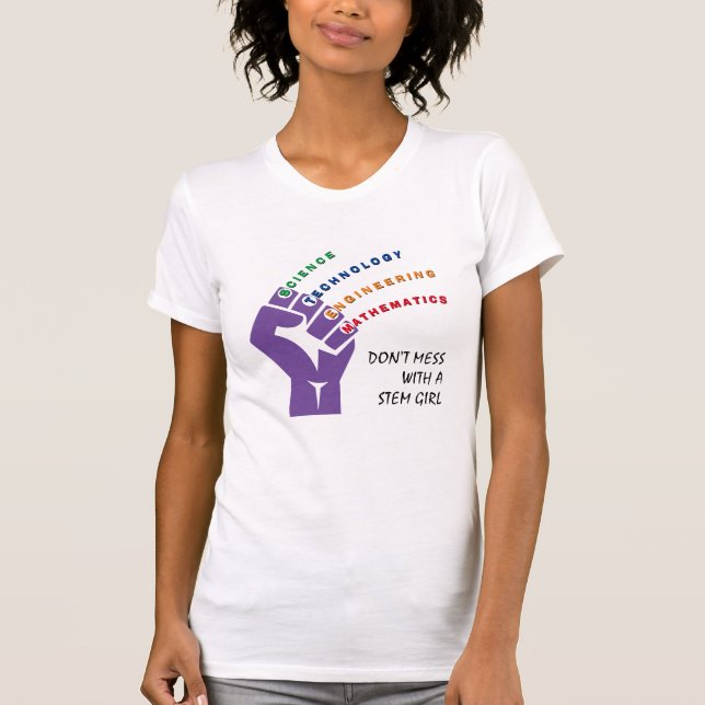Colourful STEM GIRL T-Shirt (Front)