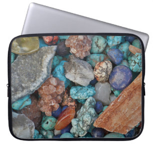 Colourful stones 15" laptop sleeve