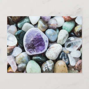 Colourful stones postcard
