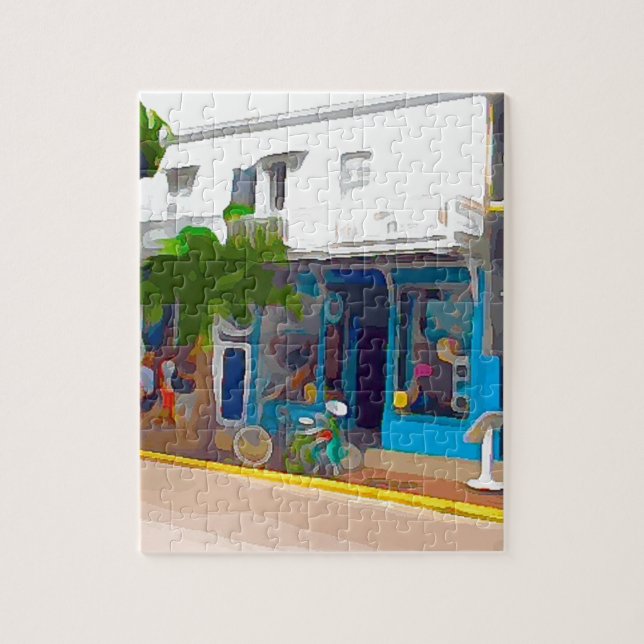 Colourful Stores in Key West Jigsaw Puzzle (Vertical)
