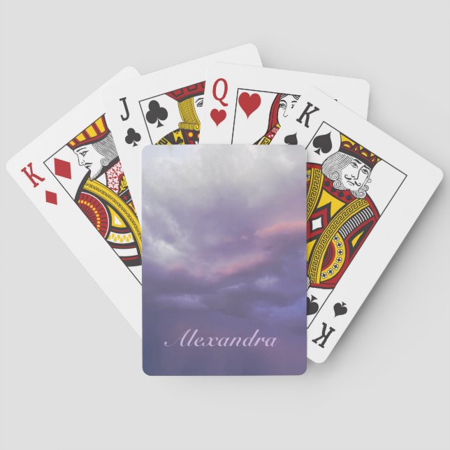 Colourful Storm Clouds Playing Cards (Back)