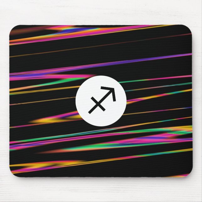 Colourful strands - Sagittarius Mouse Pad (Front)