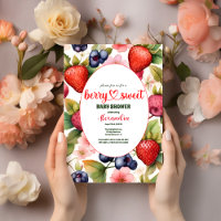 Colourful Strawberry baby shower berry