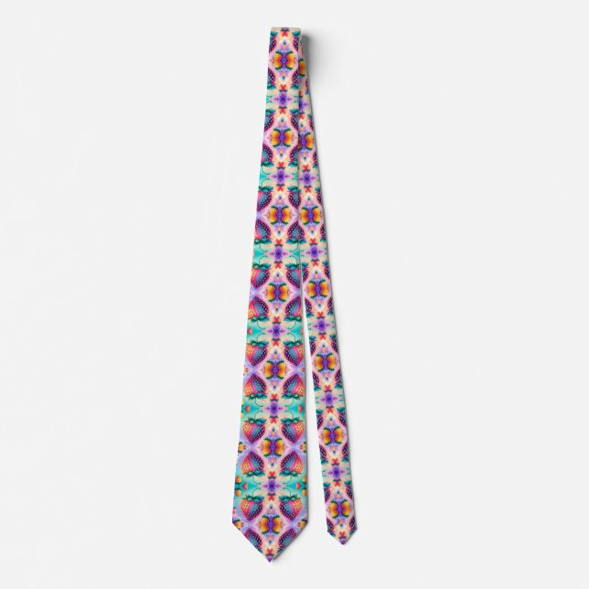 Colourful strawberry for Fathers Day Tie (Front)