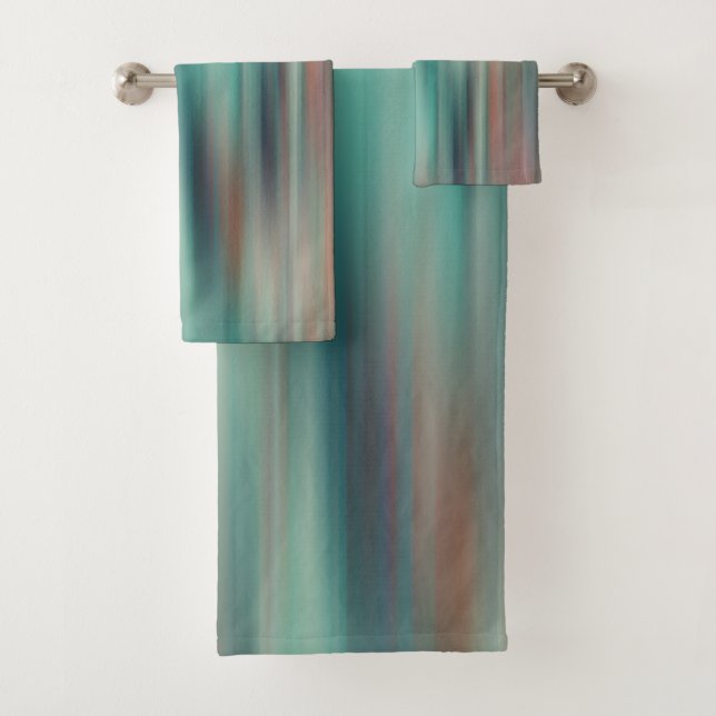 colourful streaks bath towel set (Insitu)