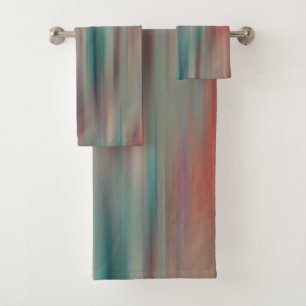 colourful streaks bath towel set