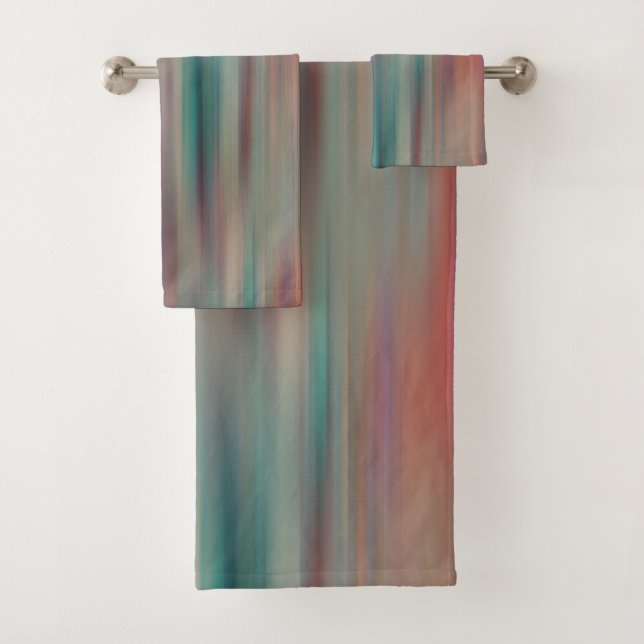 colourful streaks bath towel set (Insitu)