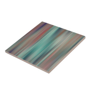 Colourful Streaks Ceramic Tile