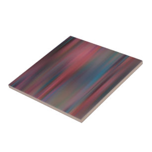 Colourful Streaks Ceramic Tile