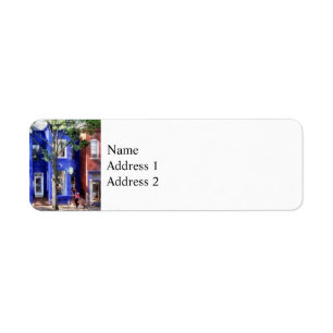 Colourful Street Alexandrai VA Return Address Label