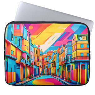 Colourful Street Vibes Laptop Sleeve