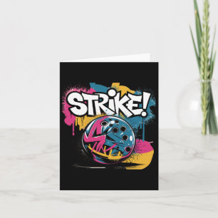 Colourful Strike Bowling Ll  Card