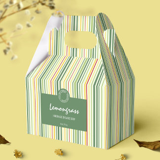 Colourful Stripe Lines Soap Box Business Packaging