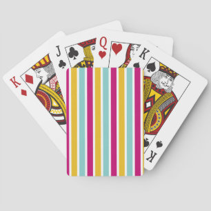 Colourful Stripe Playing Cards