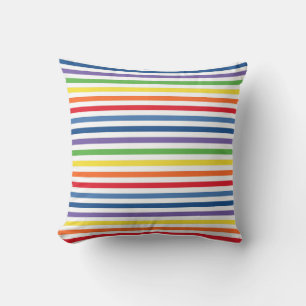 Colourful Stripe Throw Pillow