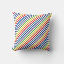 Colourful Stripe Throw Pillow