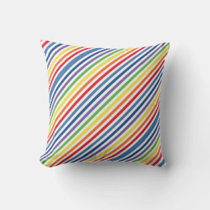 Colourful Stripe Throw Pillow