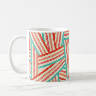 Colourful Striped Abstract Pattern Coffee Mug