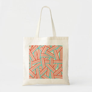 Colourful Striped Abstract Pattern Tote Bag