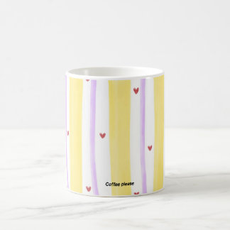 Colourful Striped Coffee Mug | Cute Dopamine Coffe