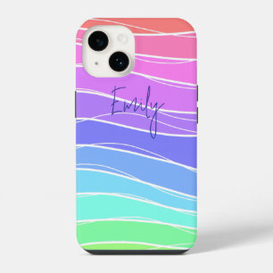 Colourful Striped iPhone 14 Case