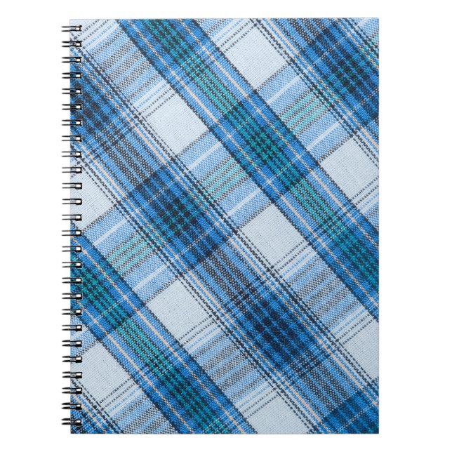 Colourful Striped loincloth fabric background Notebook (Front)