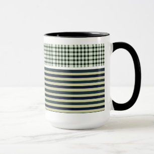 Colourful striped pattern coffee mug