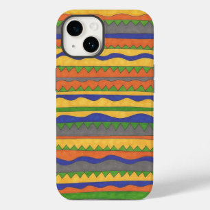 Colourful Striped Pattern iPhone 14 Case