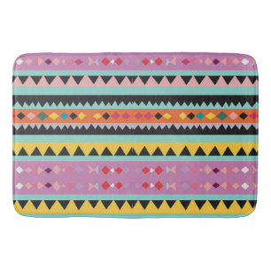 Colourful Striped Pattern mix Bath Mat