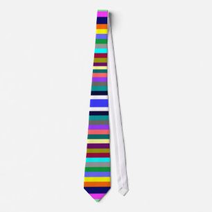 Colourful Striped Patterned Tie